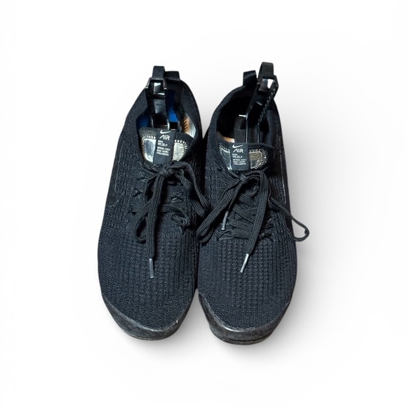 Nike Flyknit Vapormax Sneakers Size 9.5 Black Sneakers - Picture 11 of 13